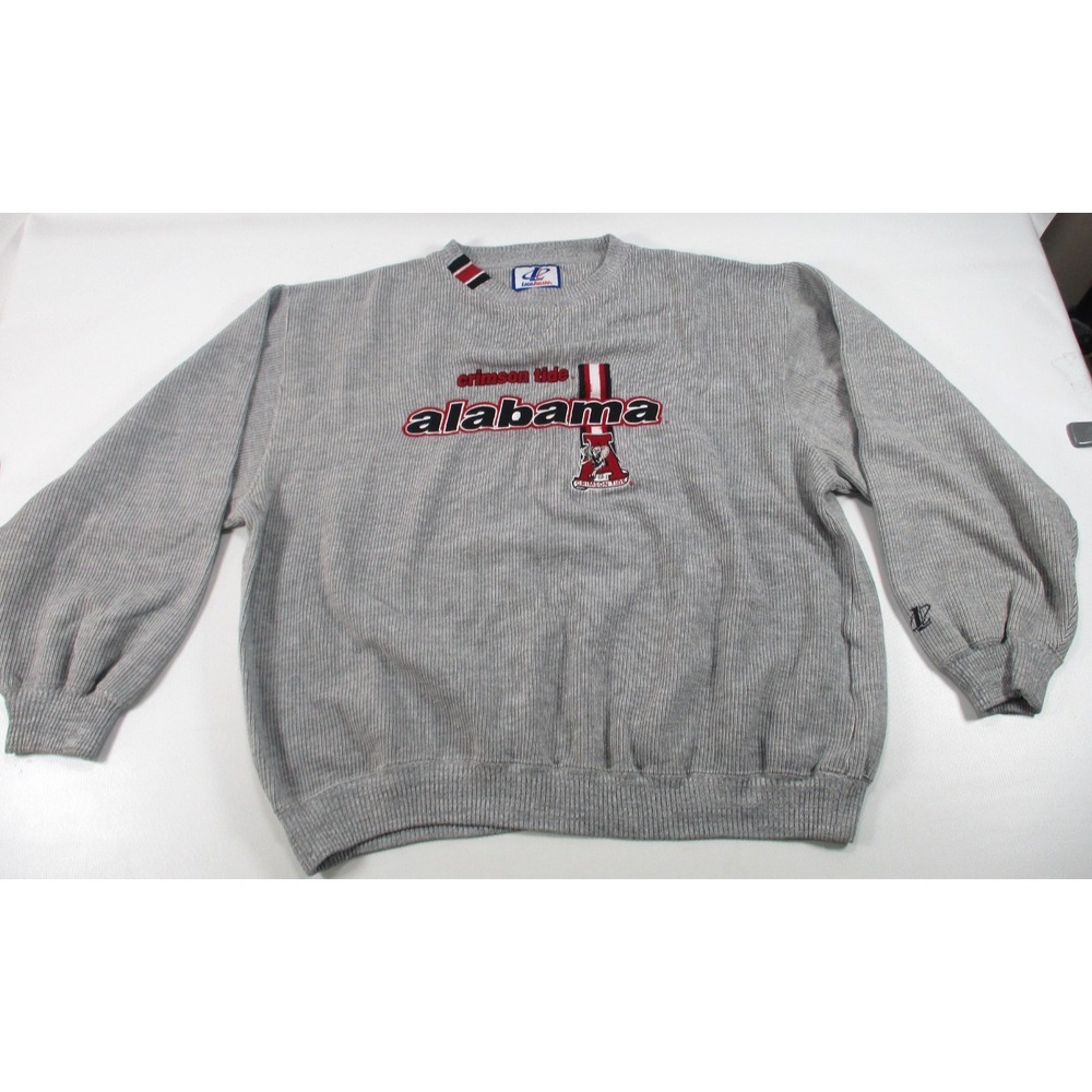 Vintage Logo Athletic Gray Alabama Crimson Tide Sweatshirt Sweater size‎ XL